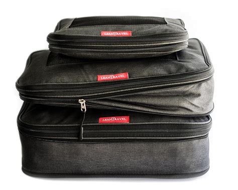 double zipper compression packing cubes.